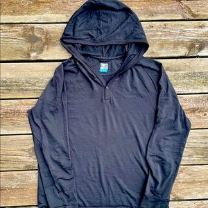 Men’s Icebreaker merino cool-lite, hooded long sleeve pullover, Lg
